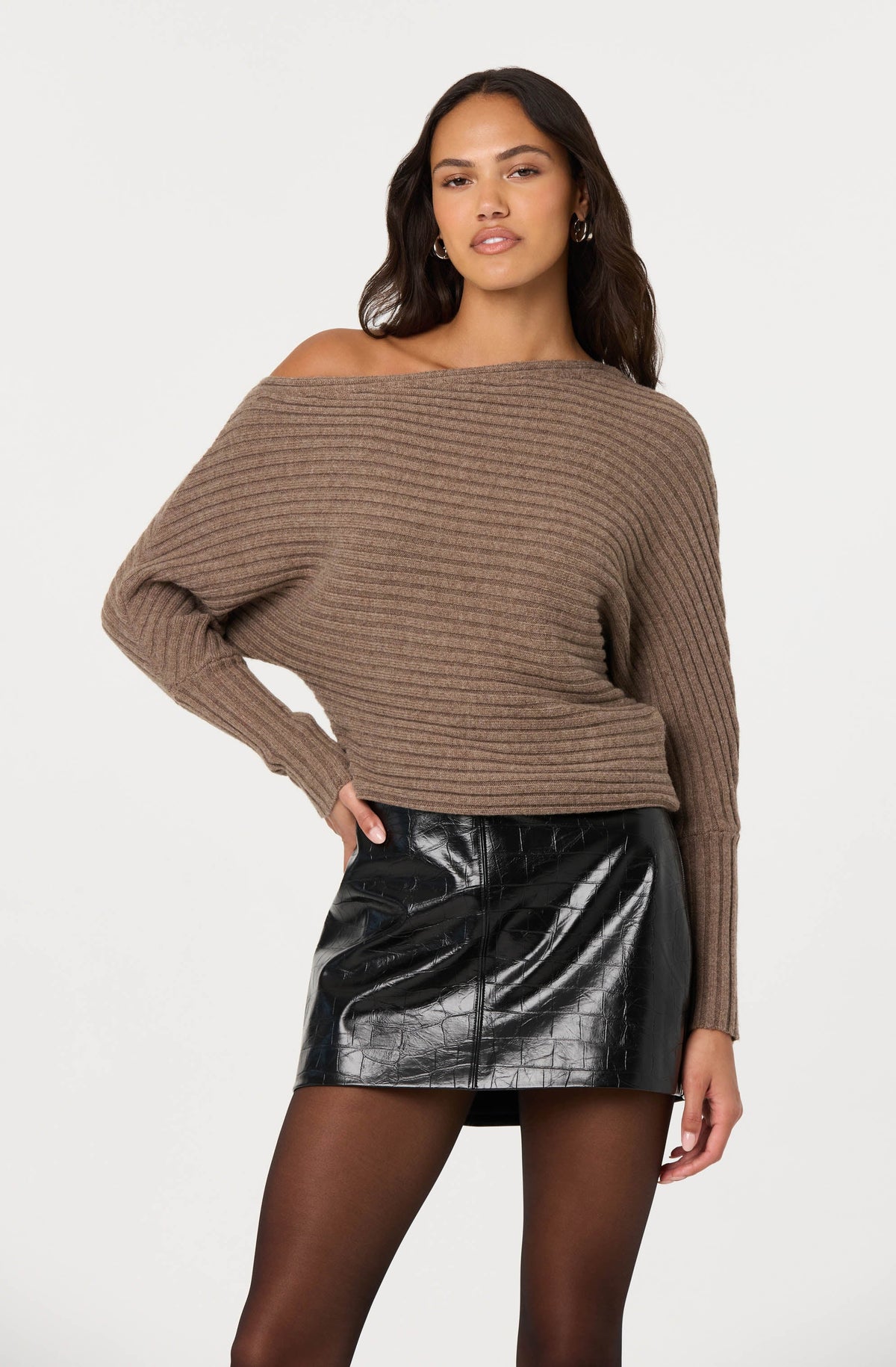 Samaria Off Shoulder Dolman Sweater