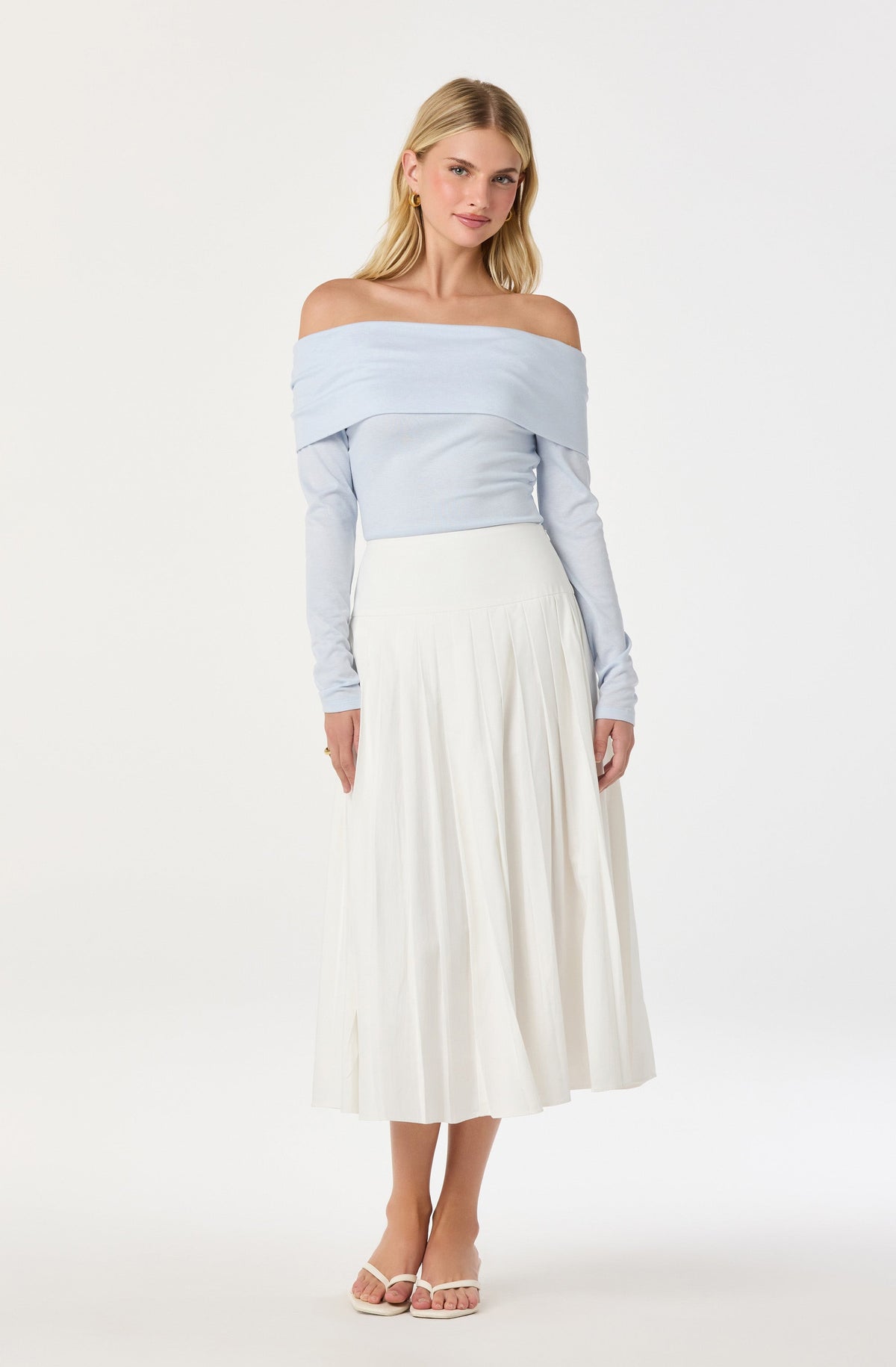 Margie Off-Shoulder Back Bow Top