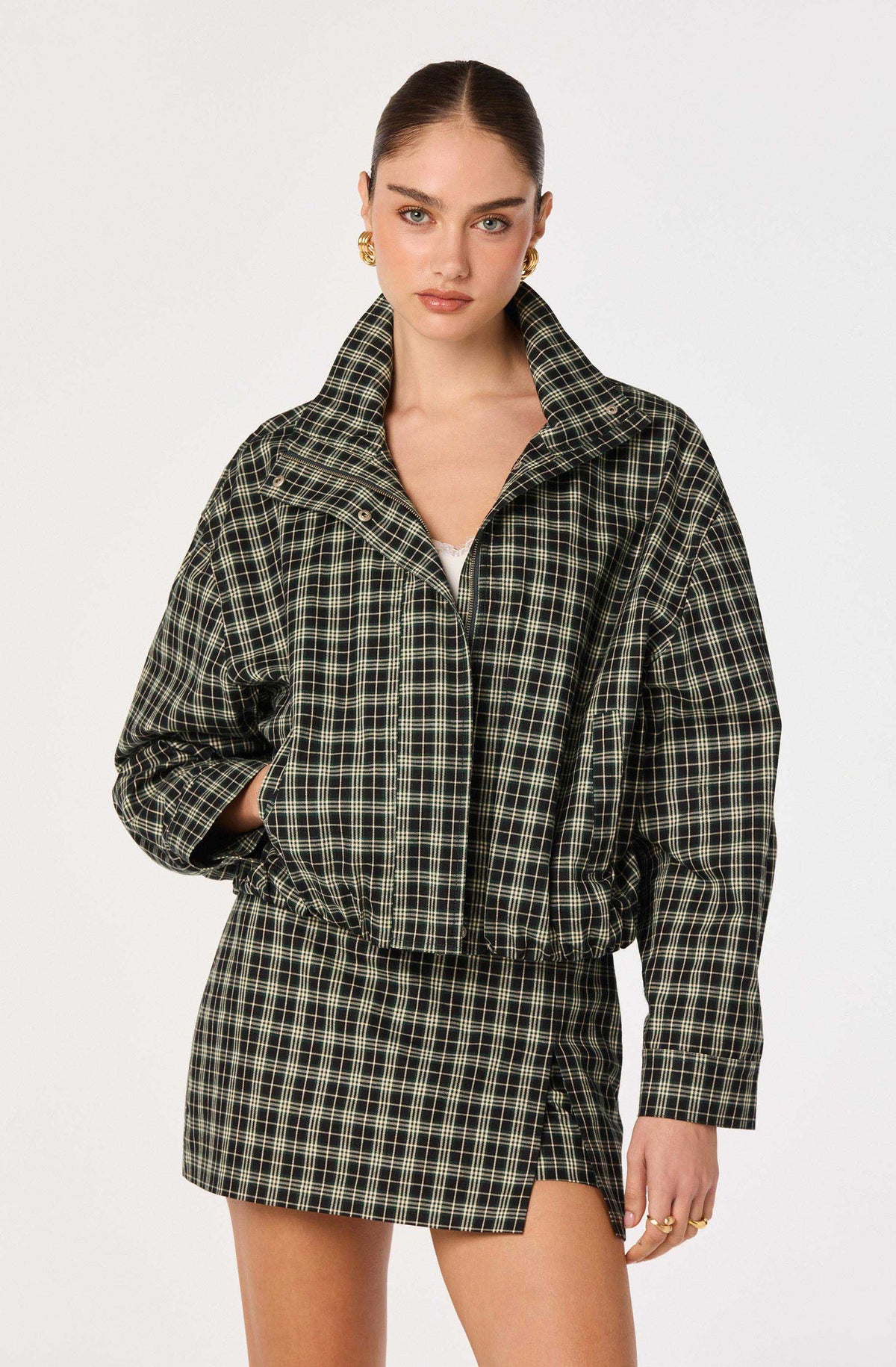 Cooper Funnel-Collar Bomber Jacket