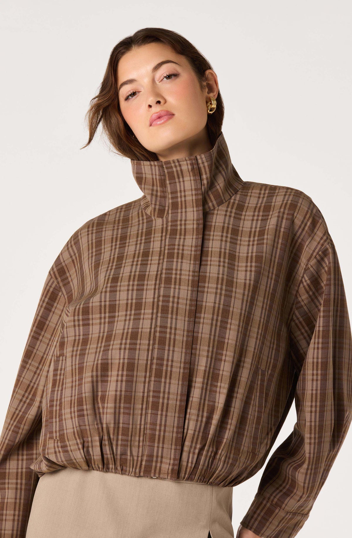 Cooper Funnel-Collar Bomber Jacket