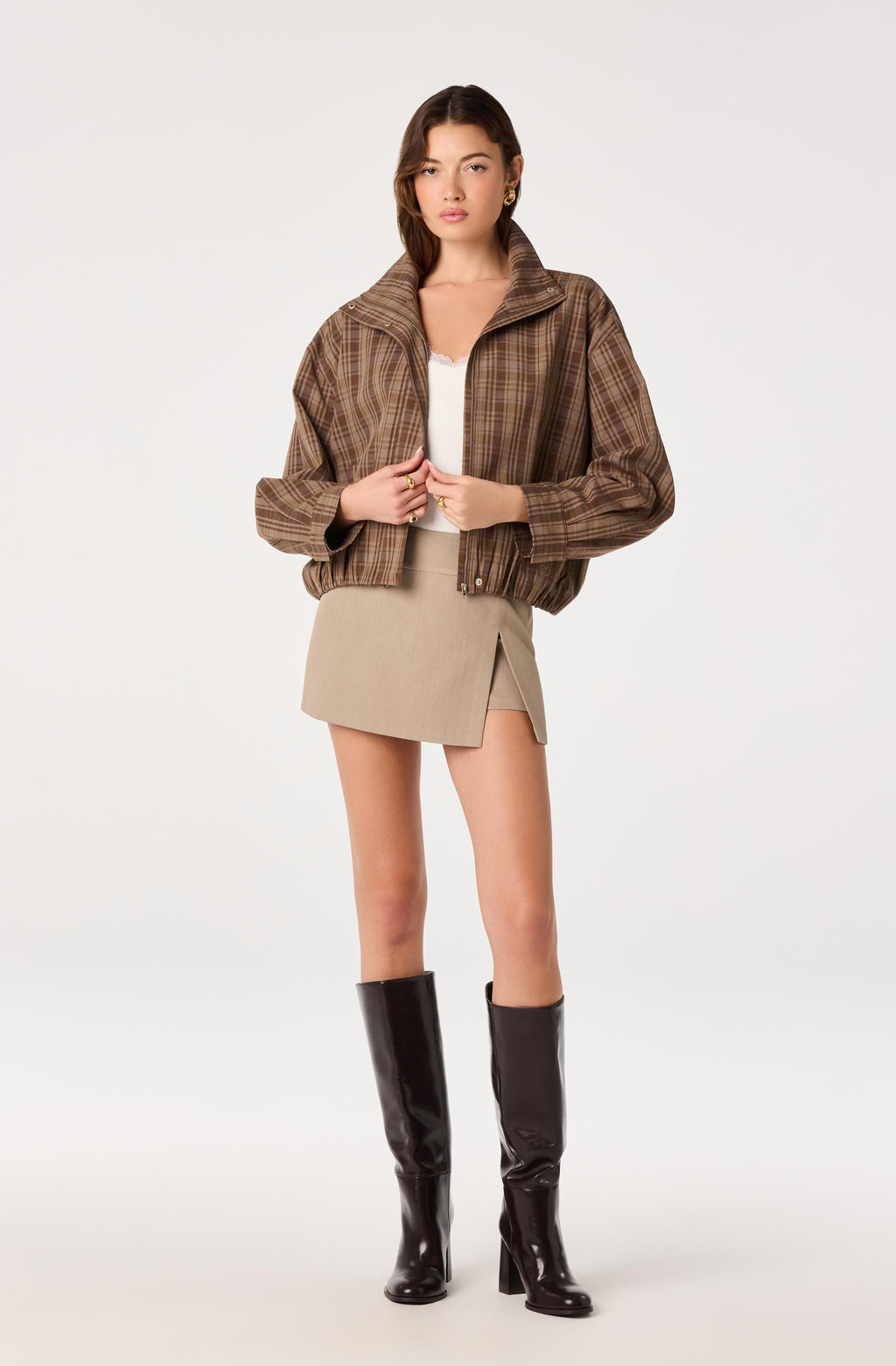 Cooper Funnel-Collar Bomber Jacket