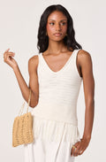 Kate Fringe Hem Sweater Tank Top
