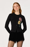 Alecia Beaded Floral Cardigan