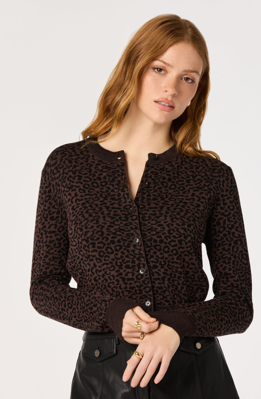 Nikki Leopard Print Cardigan