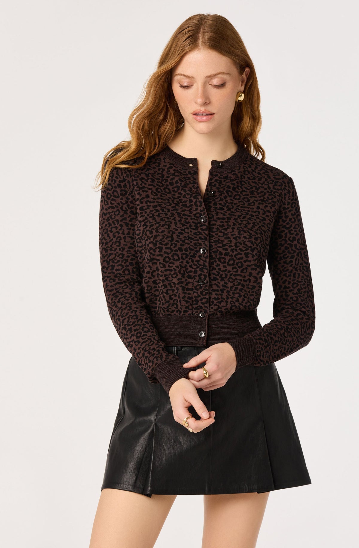 Nikki Leopard Print Cardigan