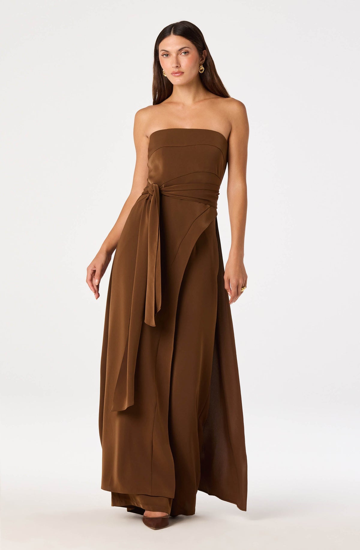 Ginger Strapless Wrap-Style Tunic
