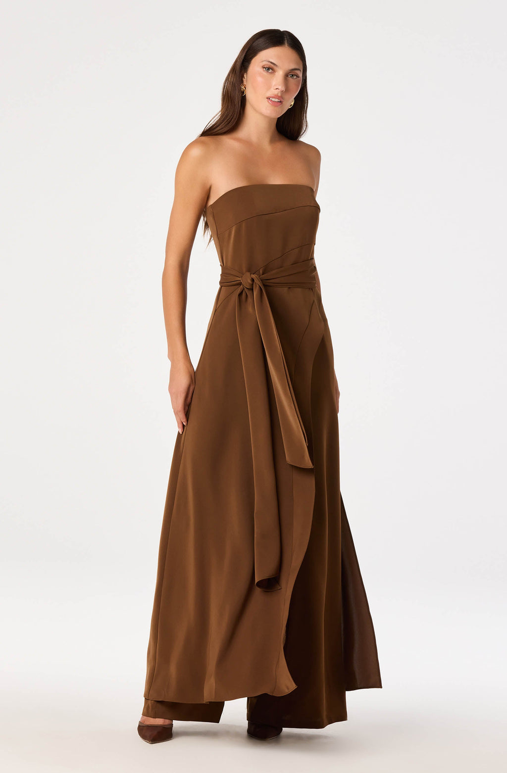 Ginger Strapless Wrap-Style Tunic