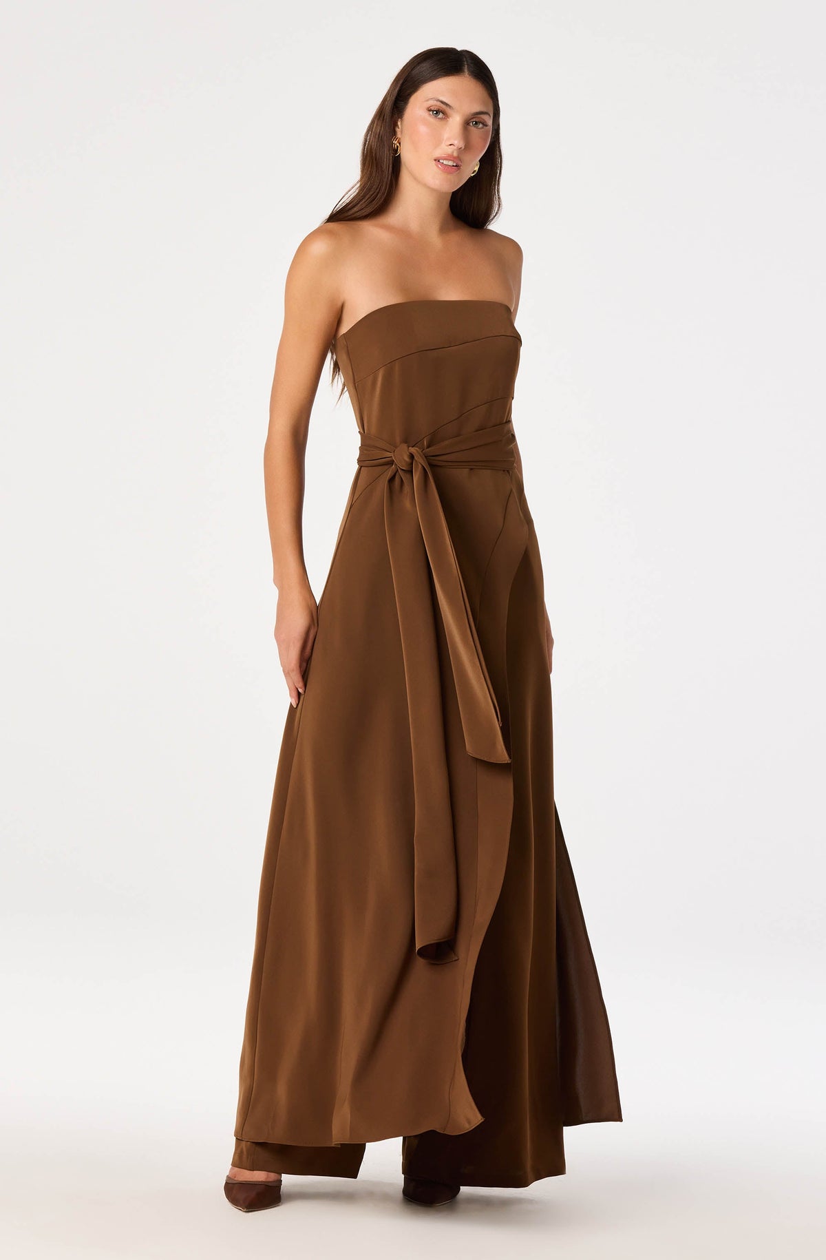 Ginger Strapless Wrap-Style Tunic