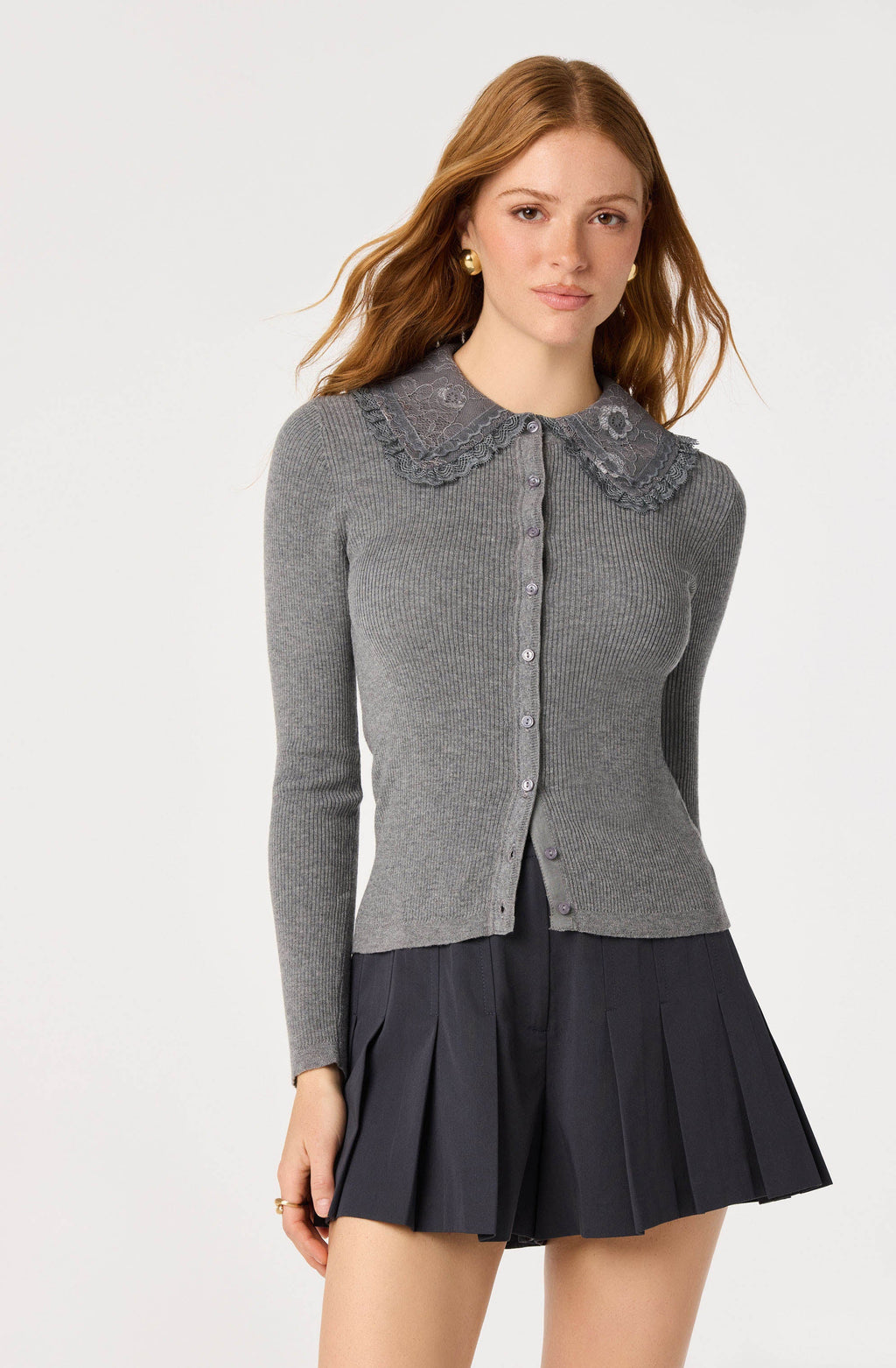 Sonya Lace Collar Cardigan