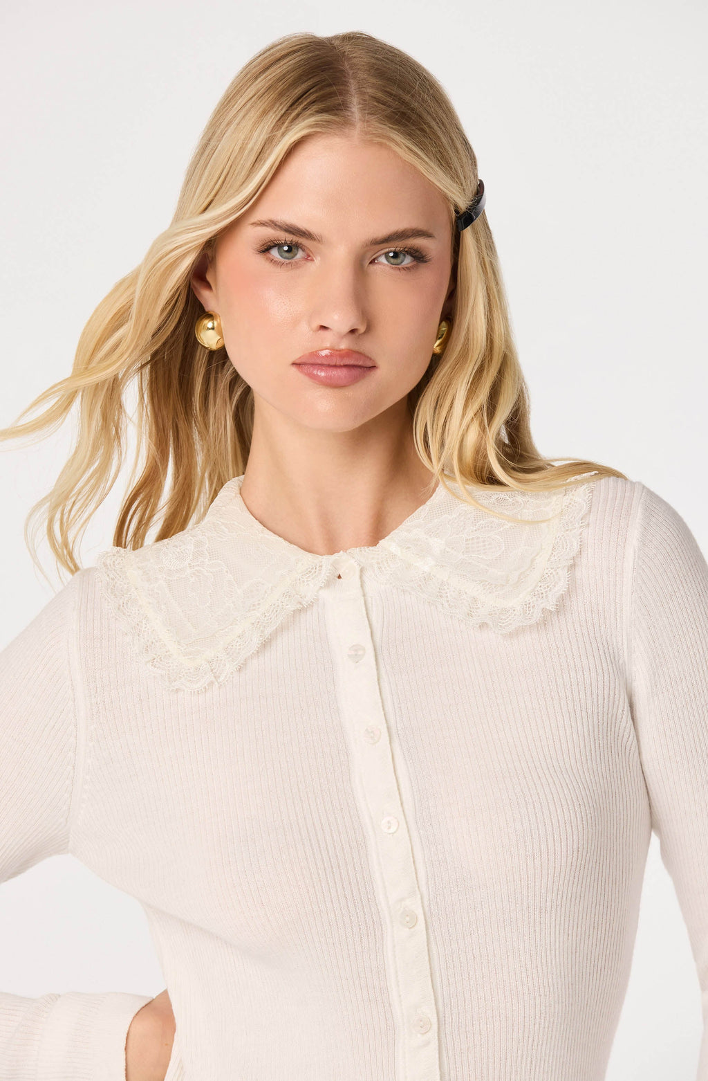 Sonya Lace Collar Cardigan