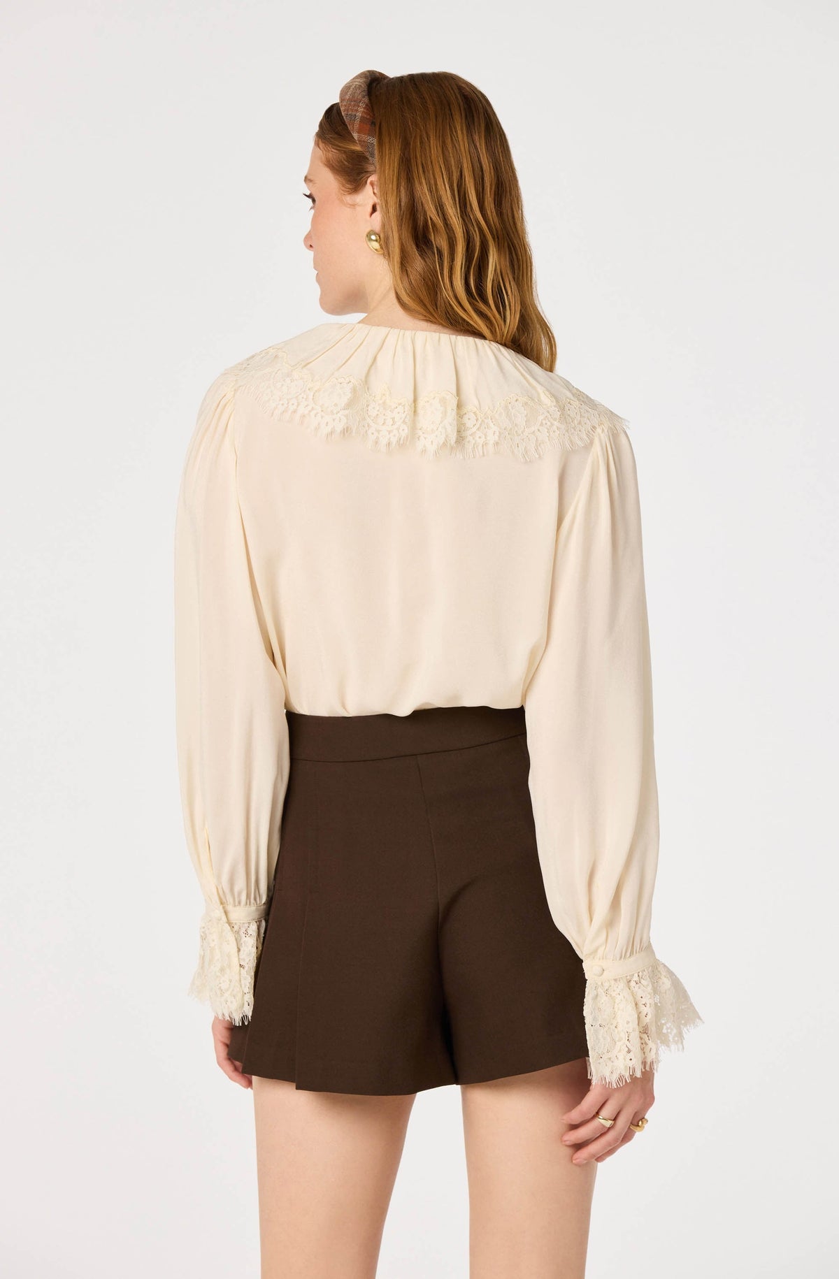 Emberly Lace Trim Blouse