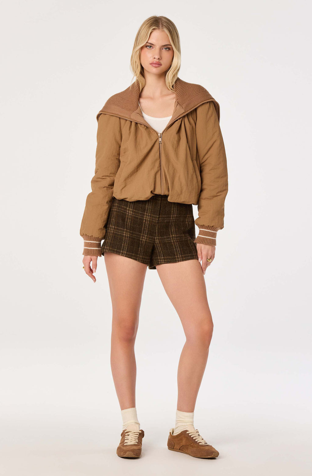 Casey Sailor Collar Puffer Jacket