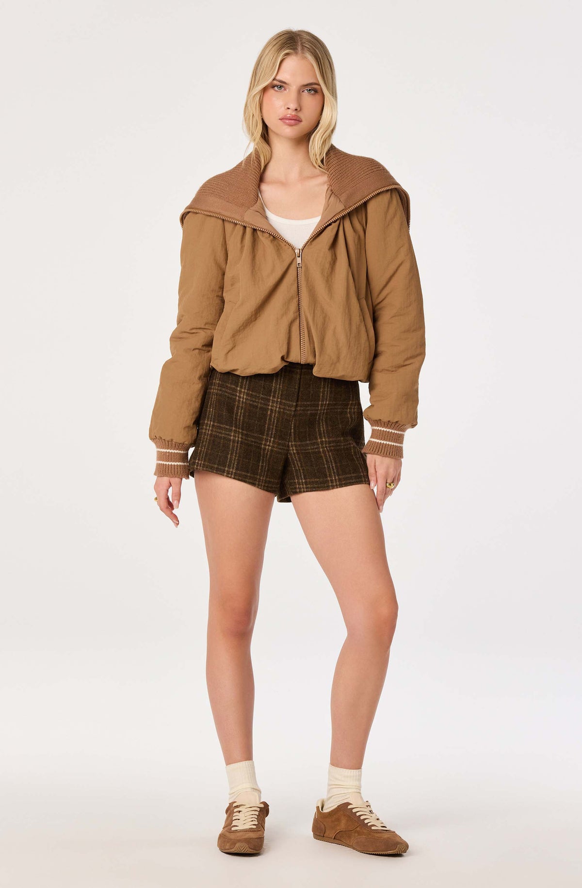 Casey Sailor Collar Puffer Jacket