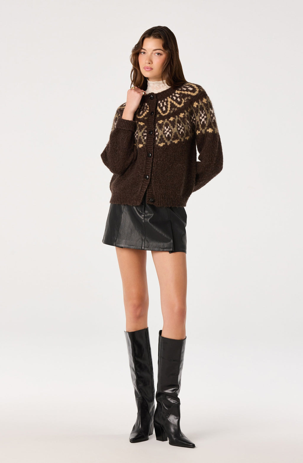 Irene Fair Isle Oversized Cardigan