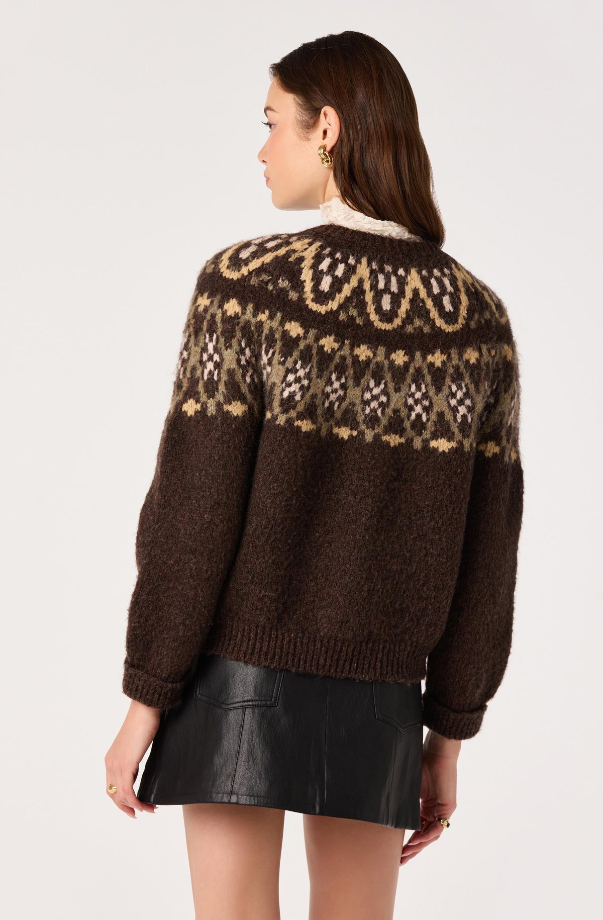 Irene Fair Isle Oversized Cardigan