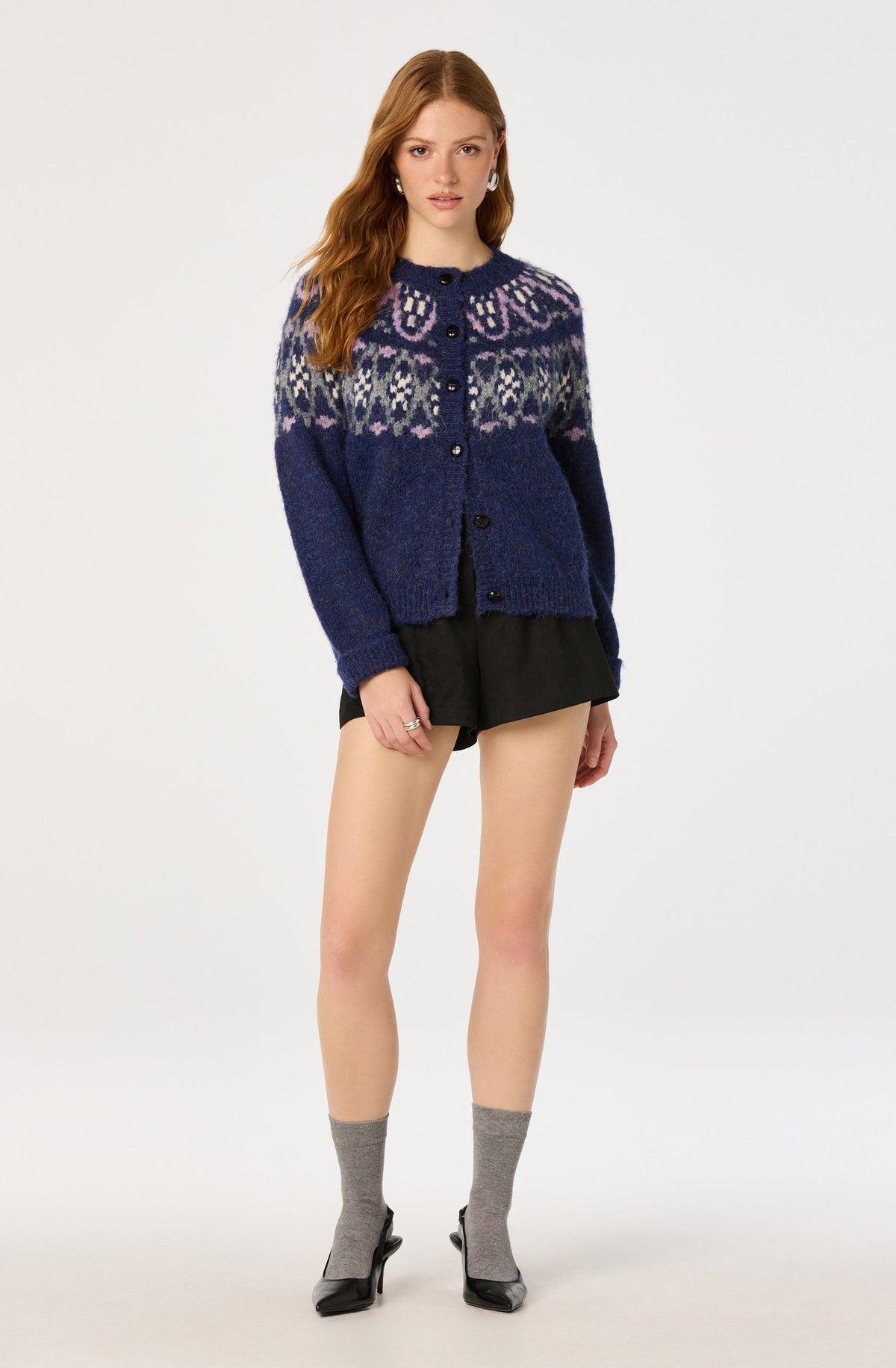 Irene Fair Isle Oversized Cardigan