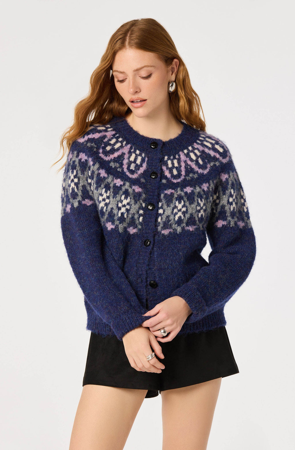 Irene Fair Isle Oversized Cardigan