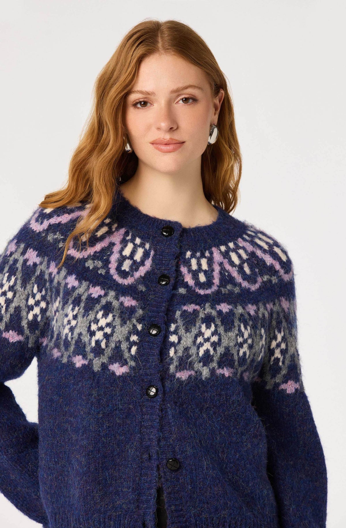 Irene Fair Isle Oversized Cardigan