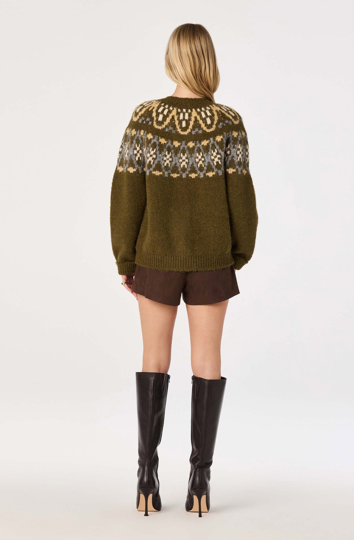 Irene Fair Isle Oversized Cardigan