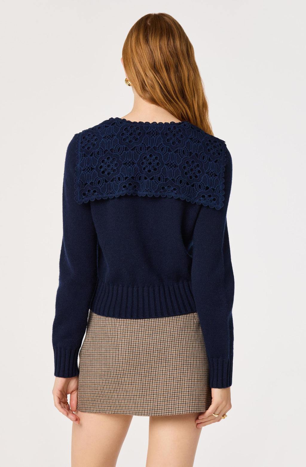Rosabell Lace Sailor Collar Cardigan