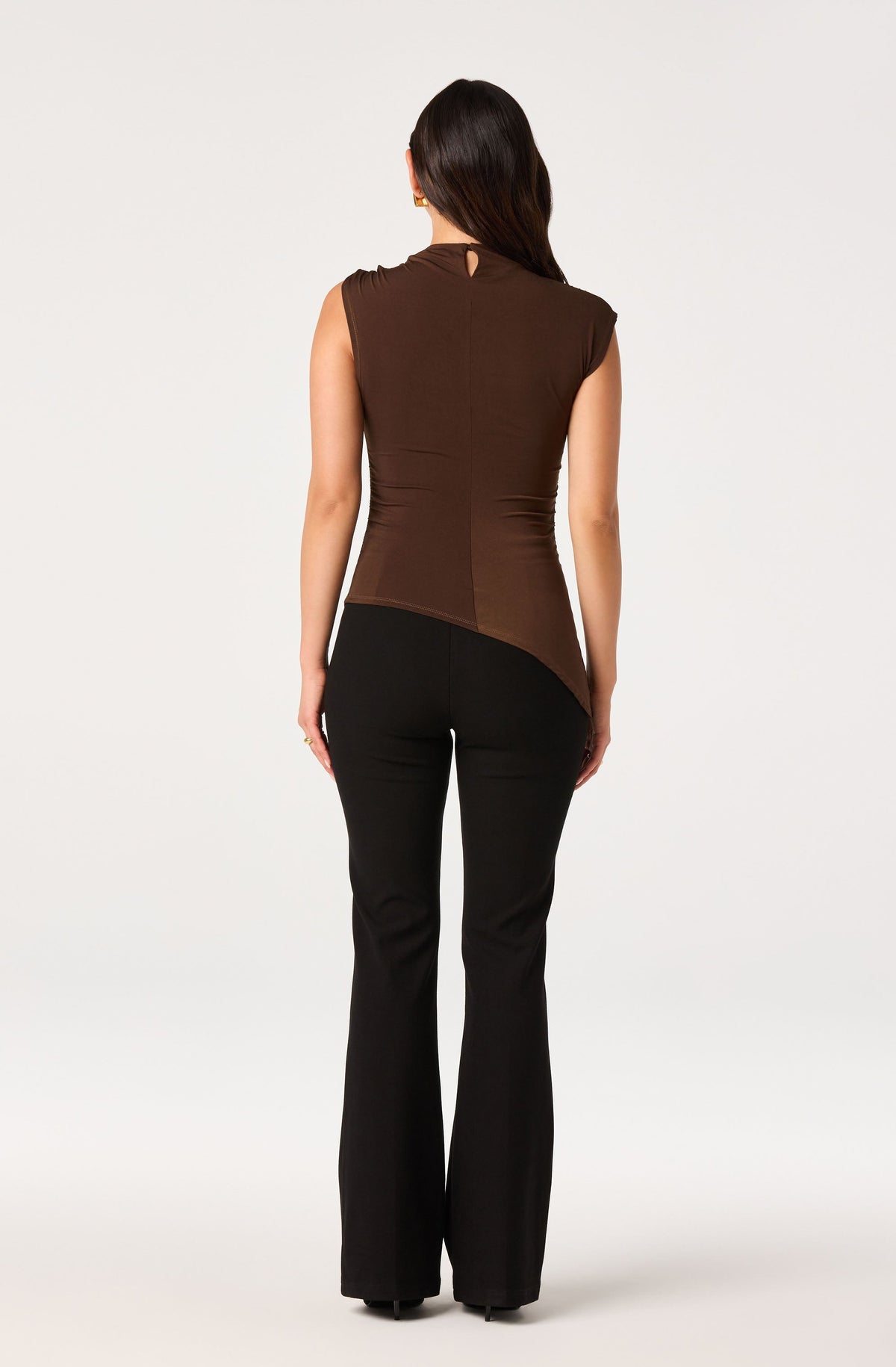 Mindy Asymmetric Ruched Top