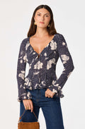 Rosalie Floral V-Neck Blouse