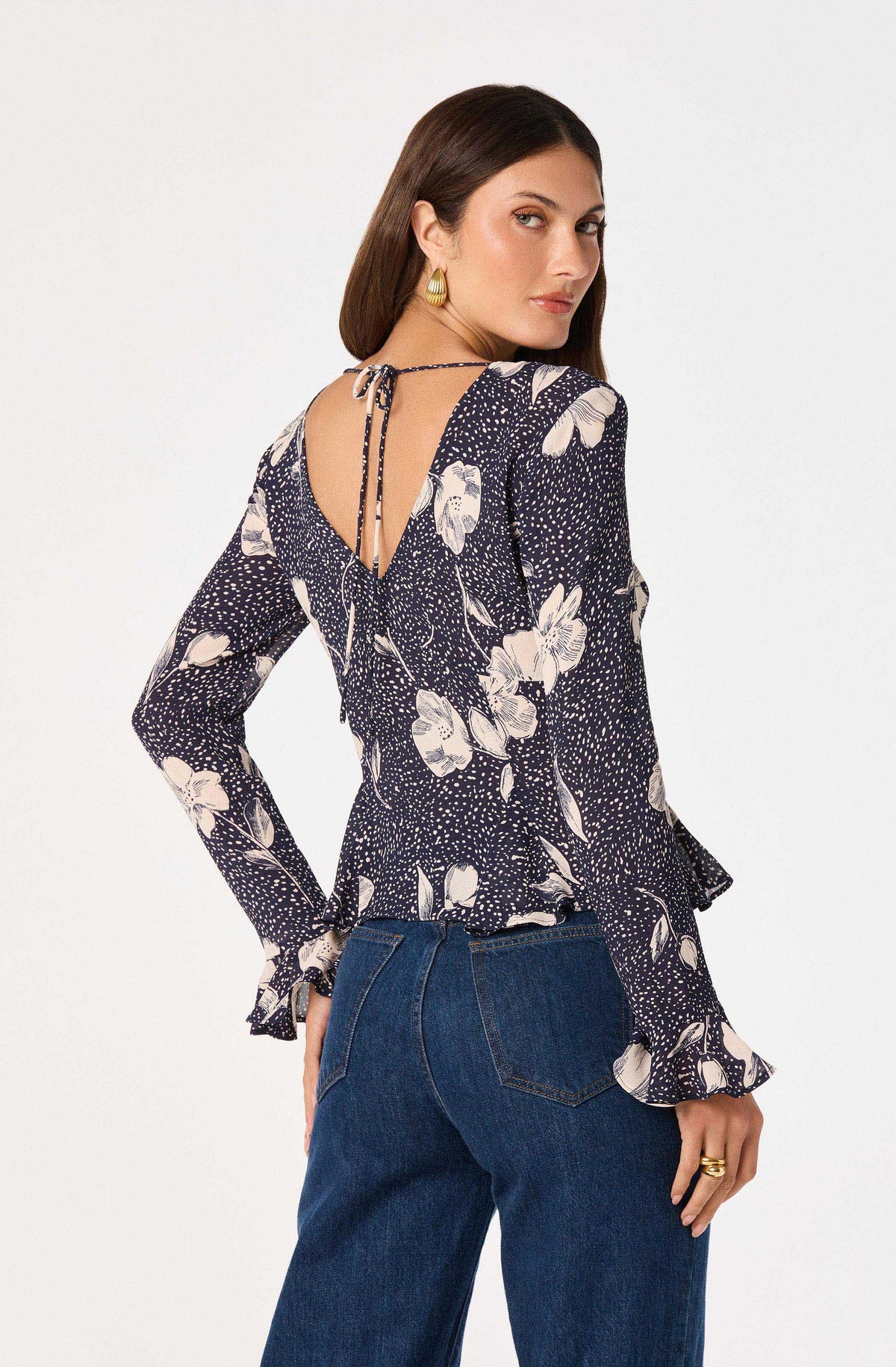 Rosalie Floral V-Neck Blouse