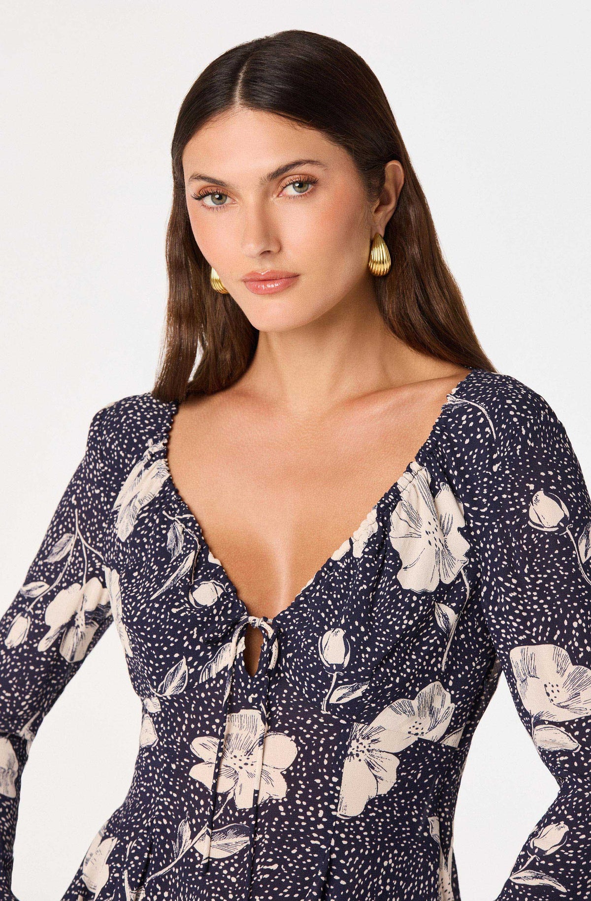 Rosalie Floral V-Neck Blouse