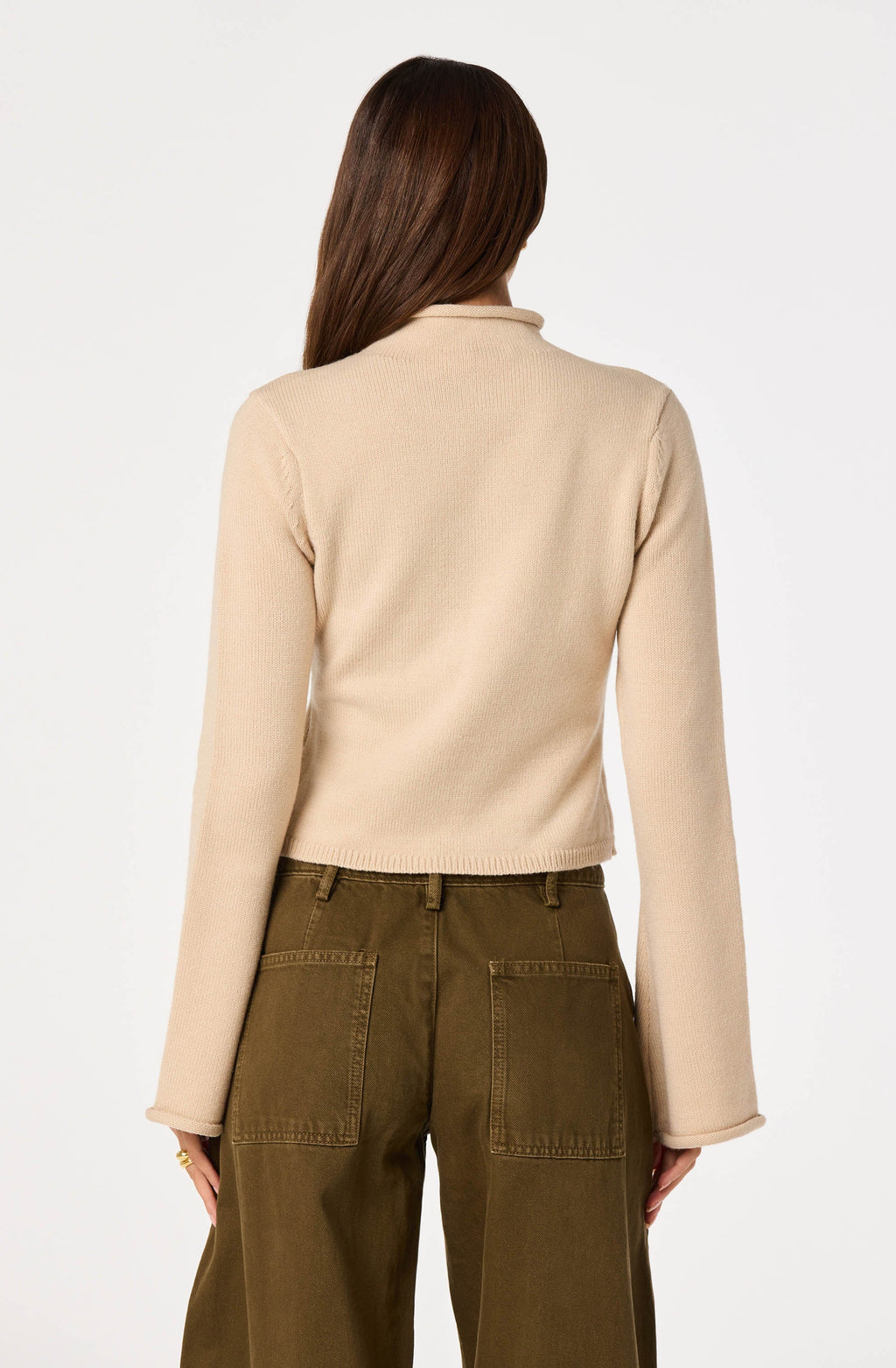 May Bell Sleeve Mock Neck Sweater