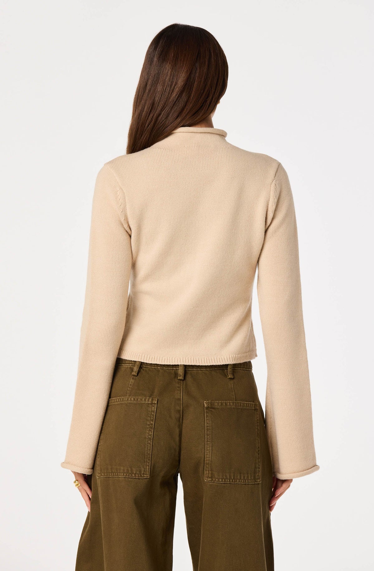 May Bell Sleeve Mock Neck Sweater