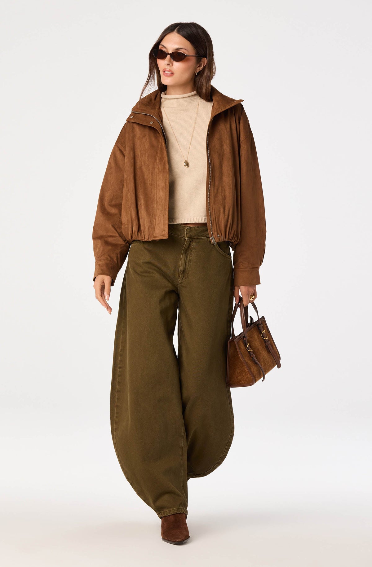 May Bell Sleeve Mock Neck Sweater