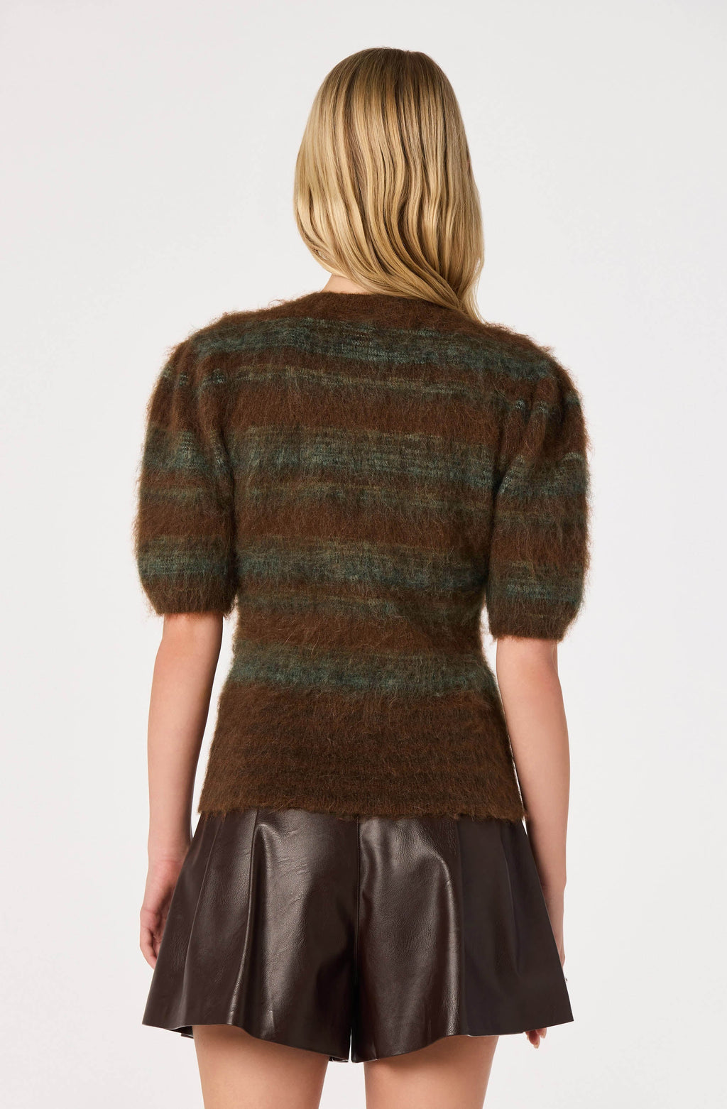 Jean Brushed Knit Striped Sweater