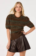 Jean Brushed Knit Striped Sweater