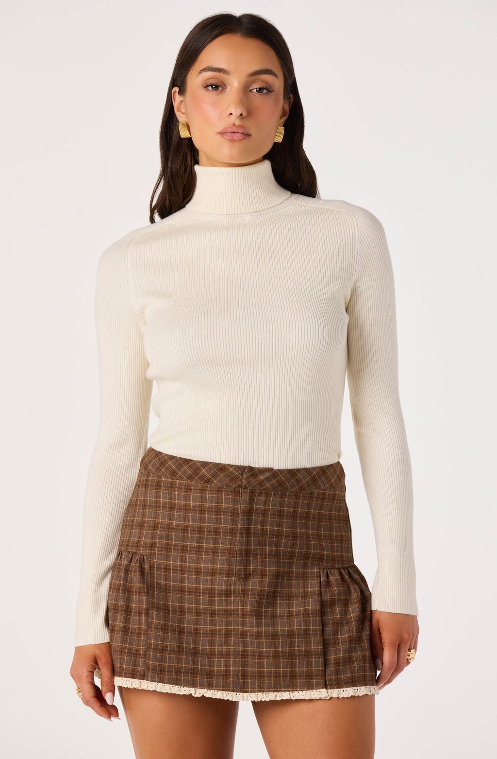 Vida Ribbed Knit Turtleneck Sweater