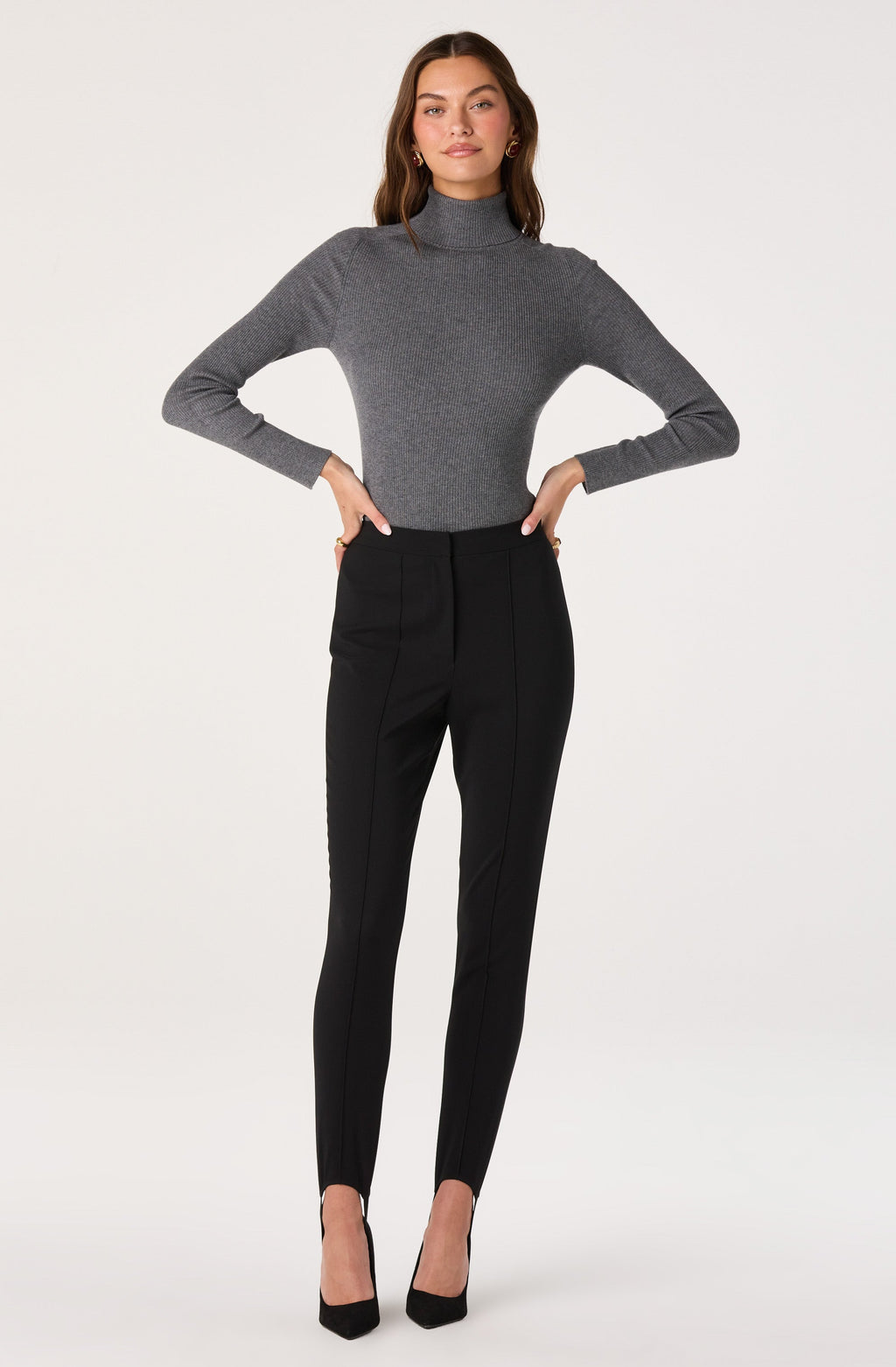 Vida Ribbed Knit Turtleneck Sweater