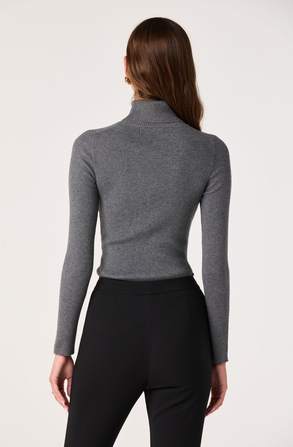 Vida Ribbed Knit Turtleneck Sweater