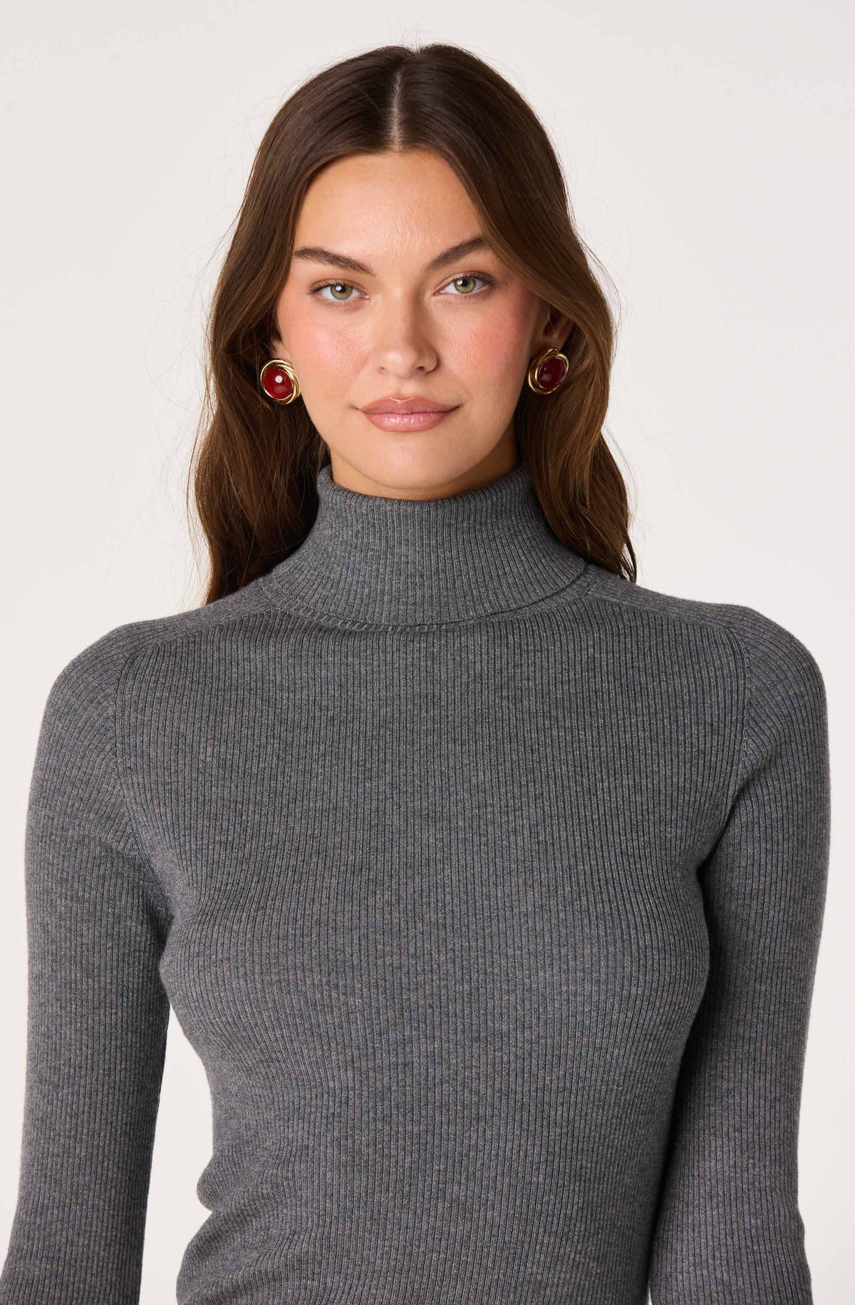 Vida Ribbed Knit Turtleneck Sweater