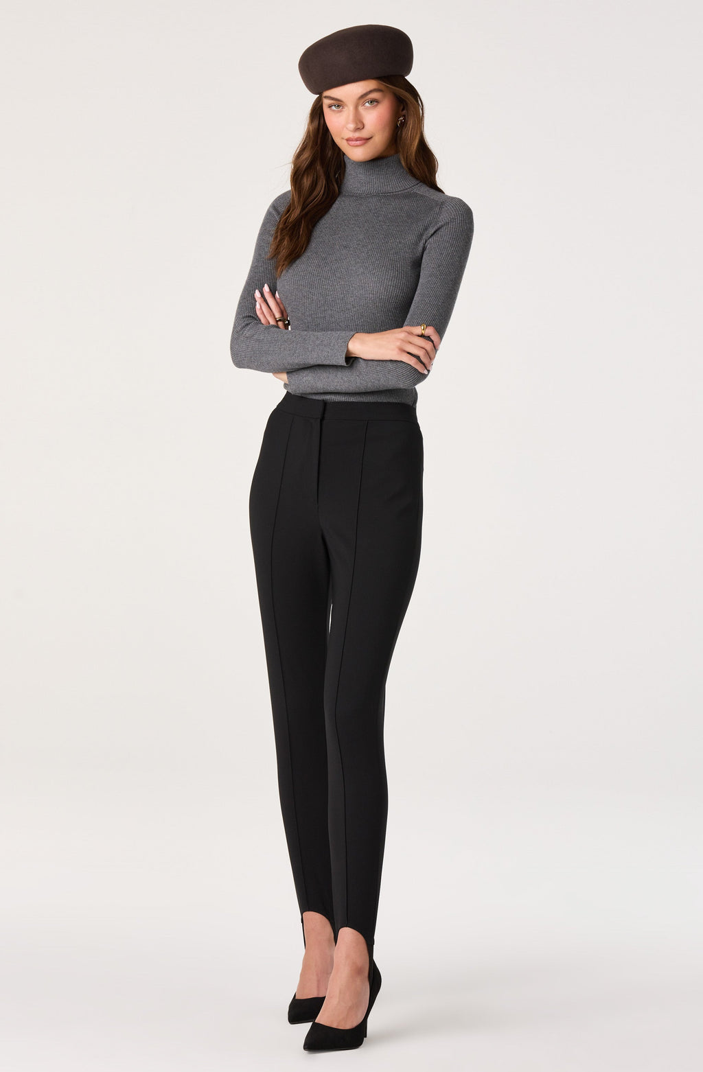 Vida Ribbed Knit Turtleneck Sweater