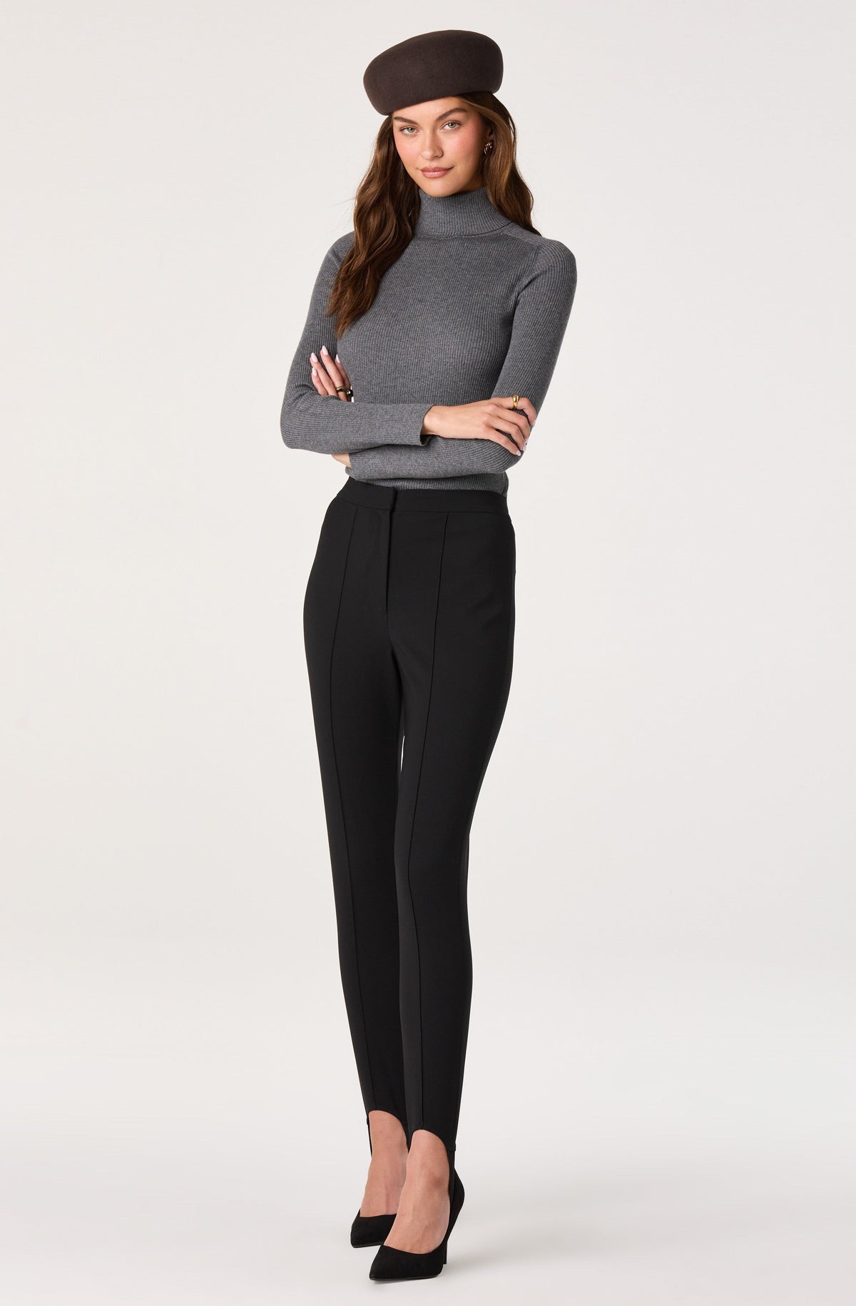 Vida Ribbed Knit Turtleneck Sweater