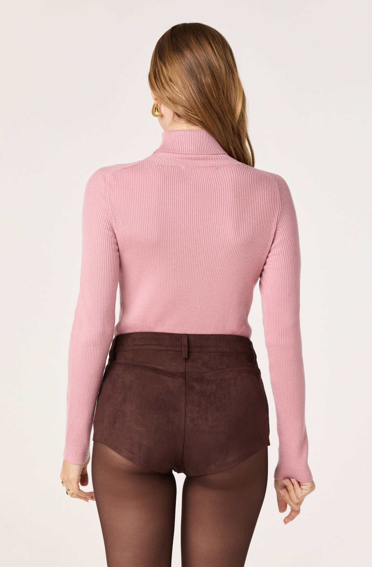 Vida Ribbed Knit Turtleneck Sweater