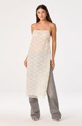 Helena Beaded Lace Longline Tunic Top