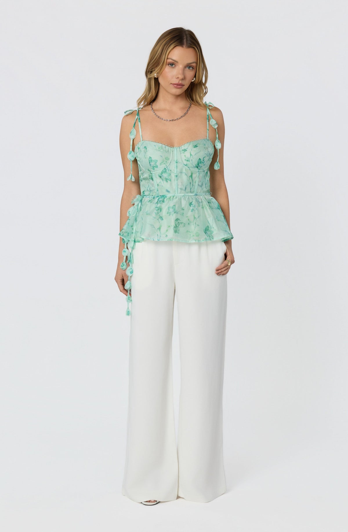 Halcyon Floral Bustier Top