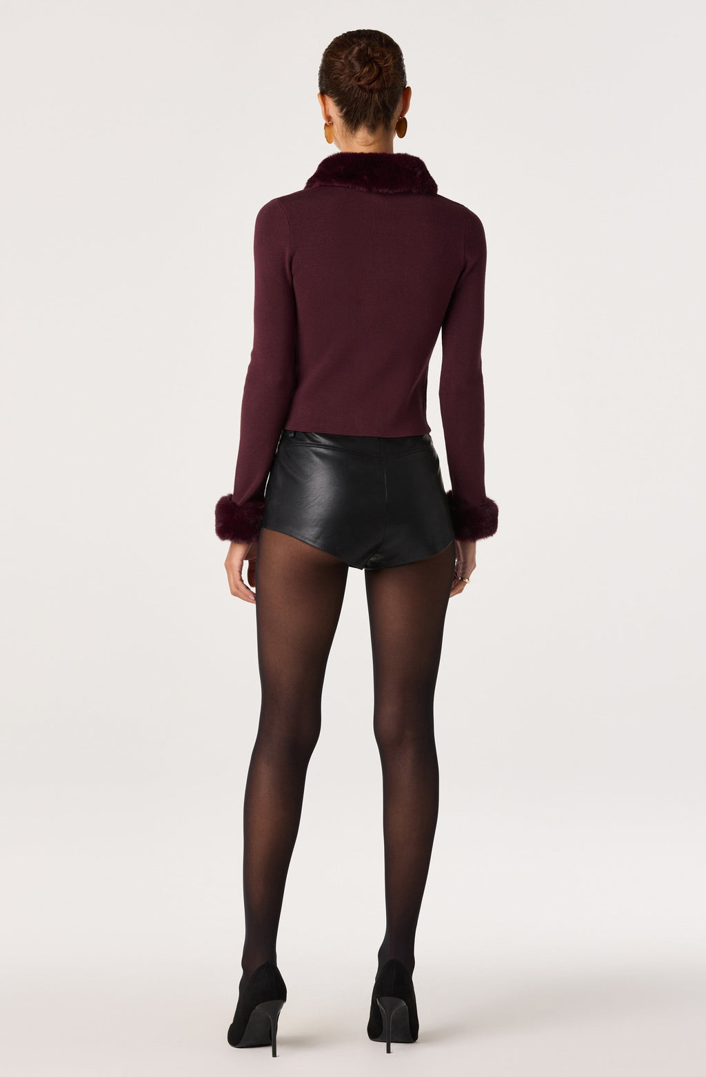 Kennedy Faux Fur Zip Sweater