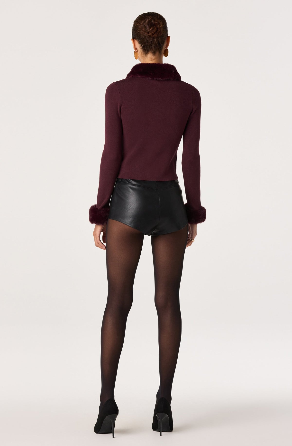 Kennedy Faux Fur Zip Sweater