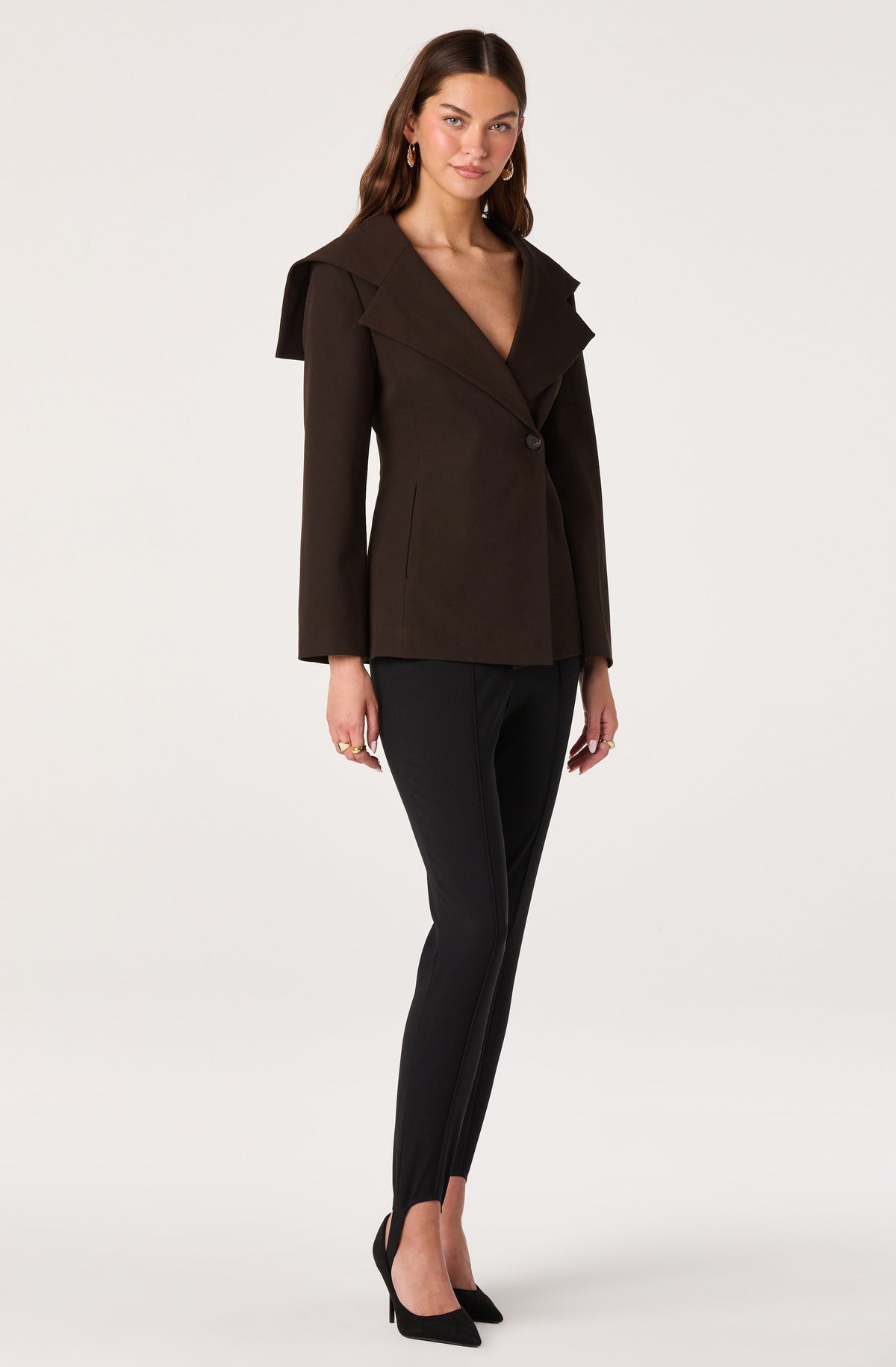Sinasta Sailor Collar Tailored Blazer