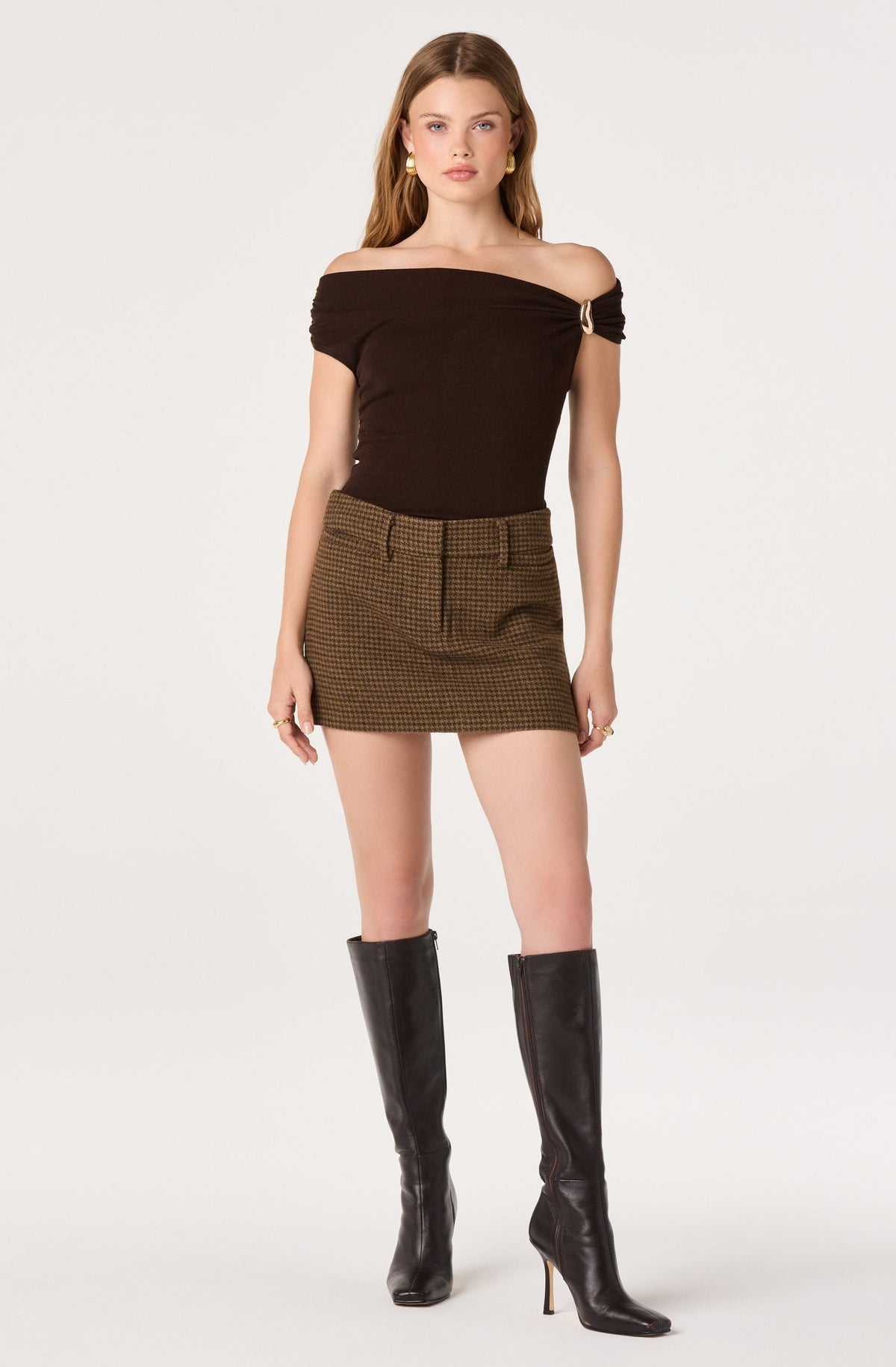 Lesley Knit Off Shoulder Top