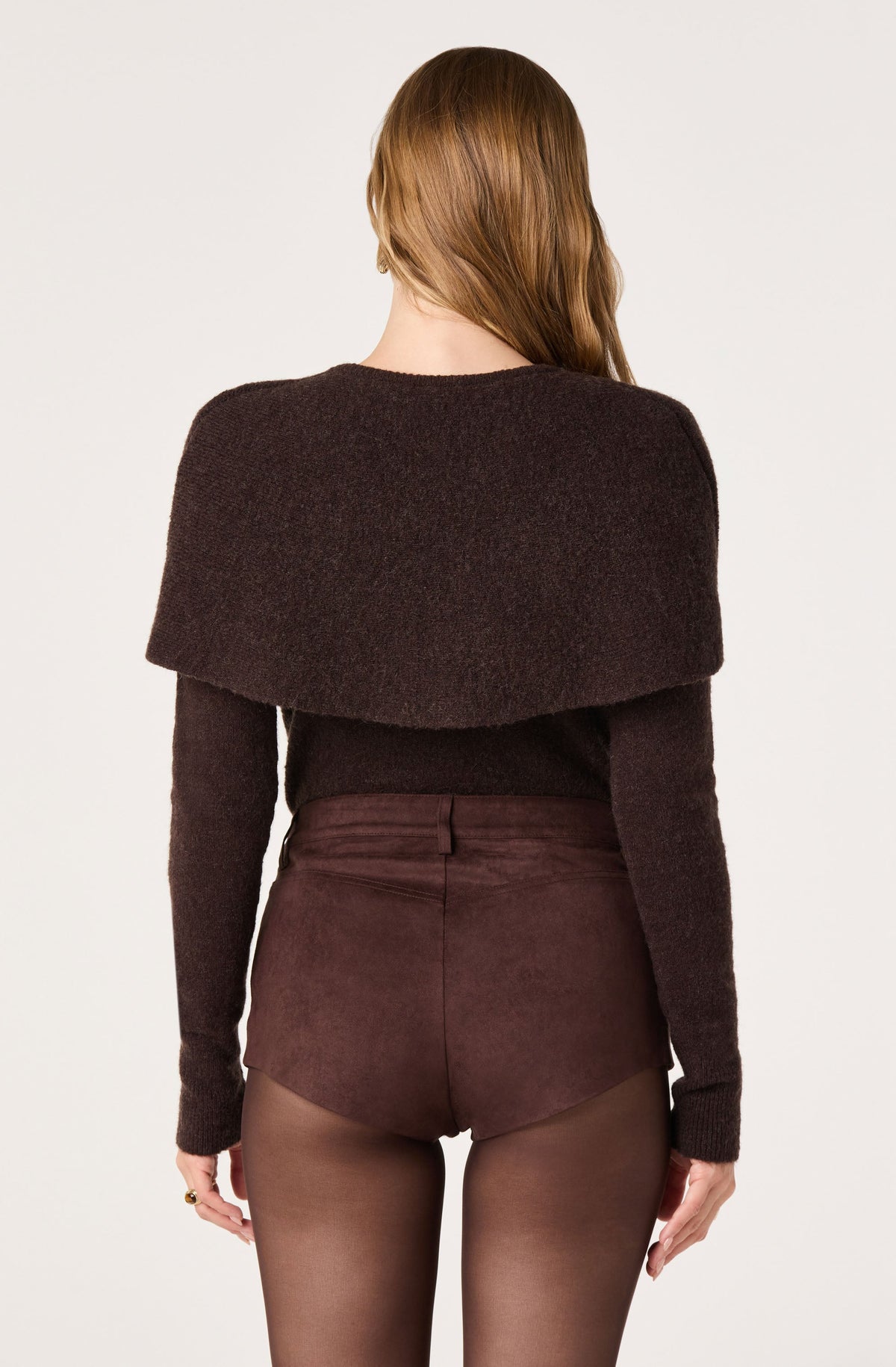 Maertisa Twist Wrap Panel Knit Sweater