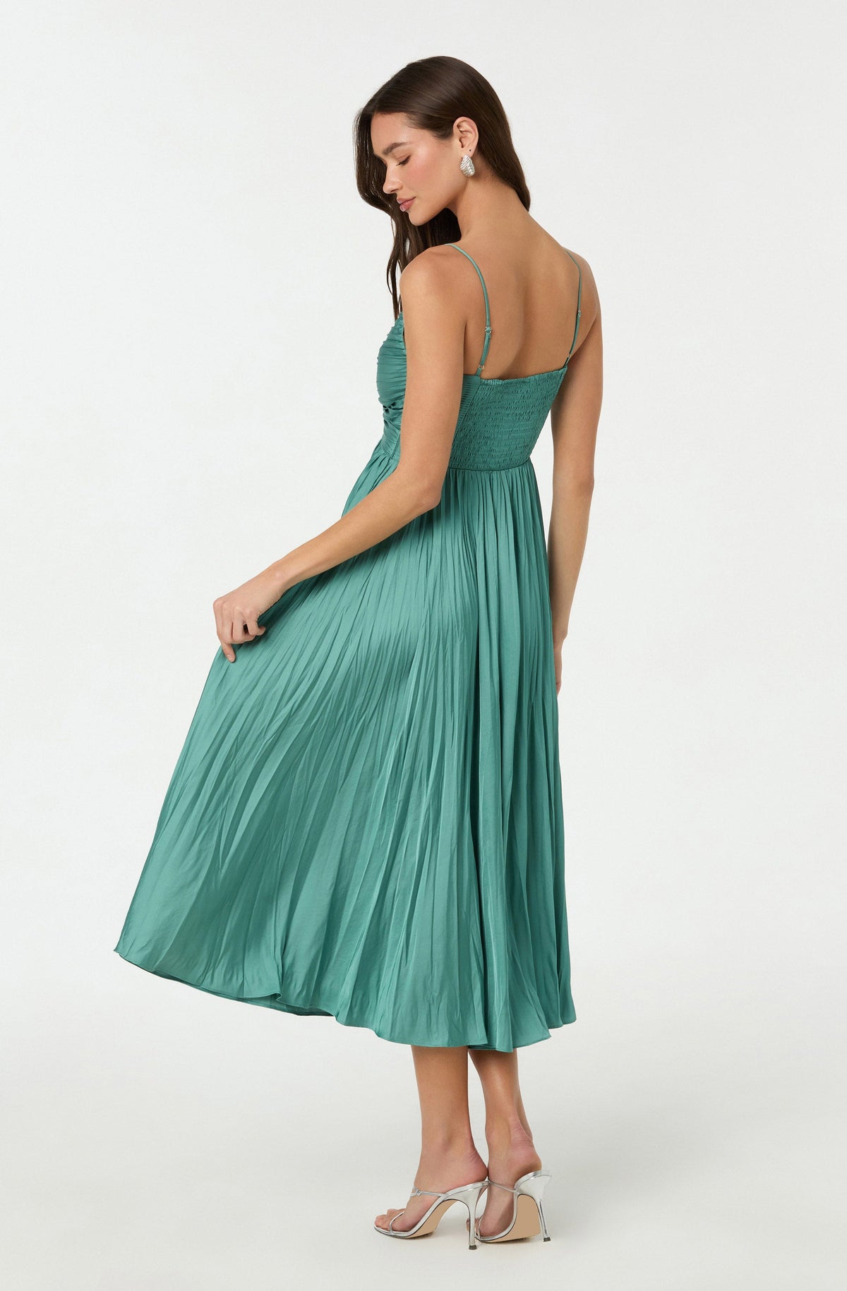 Maeve Pleated Midi Dress
