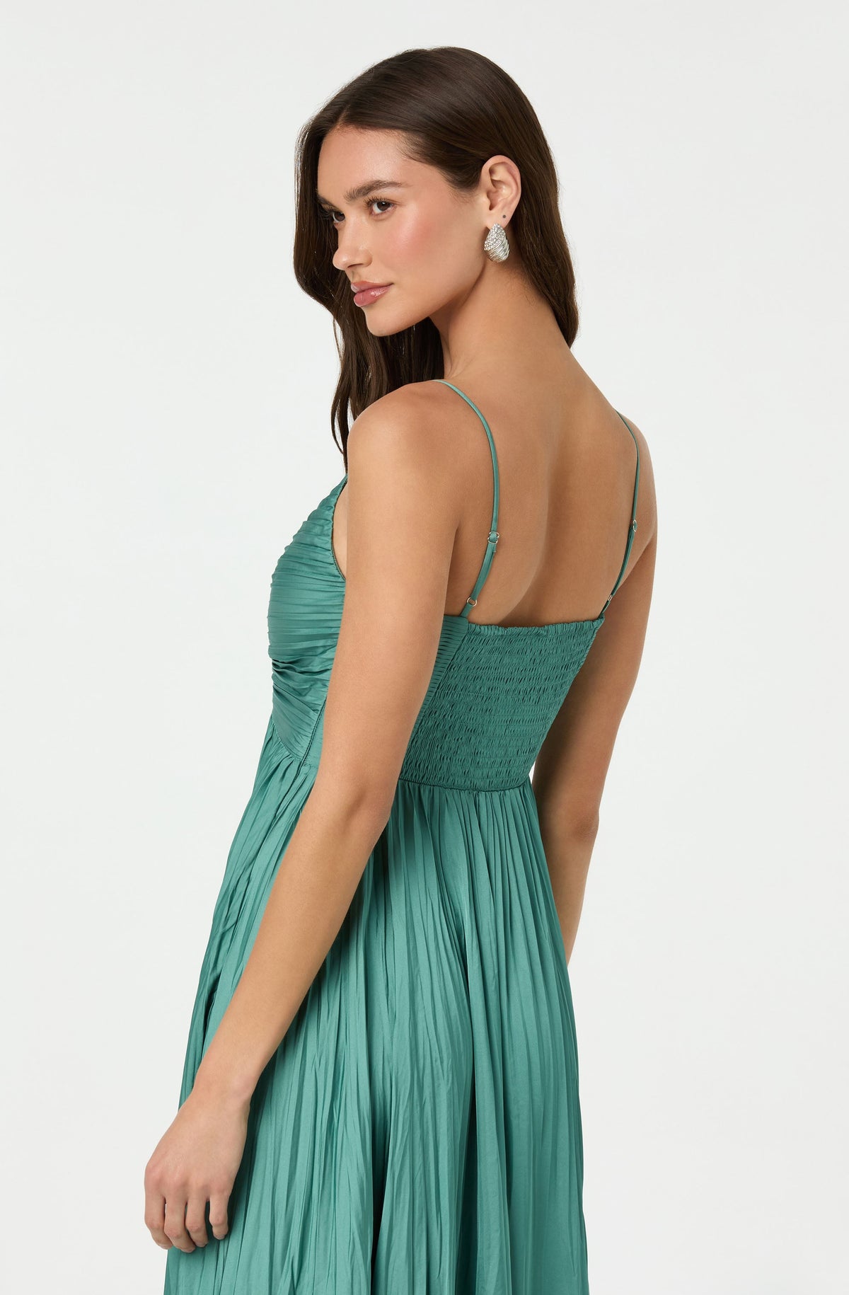 Maeve Pleated Midi Dress
