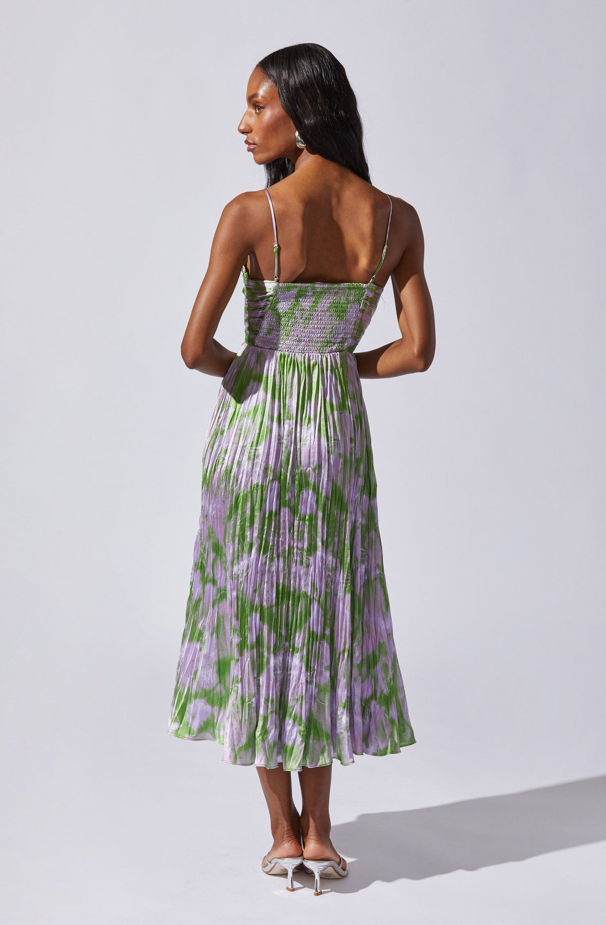 Maeve Pleated Midi Dress